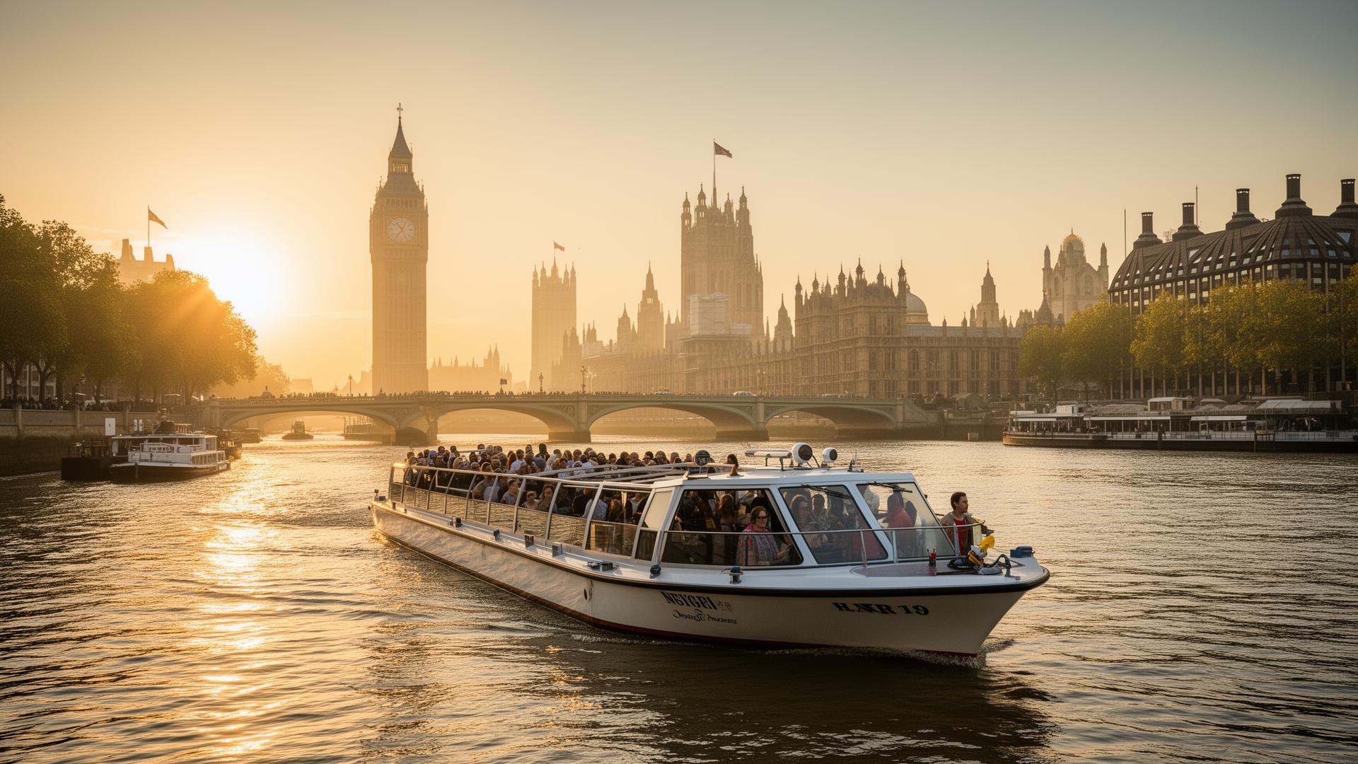 London river cruise on the River Thames